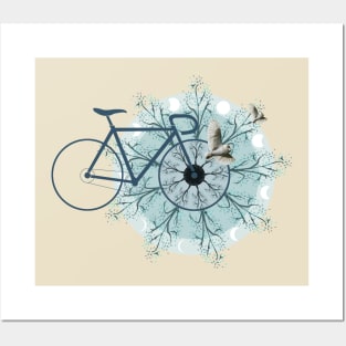 Bicycle and nature ride Posters and Art